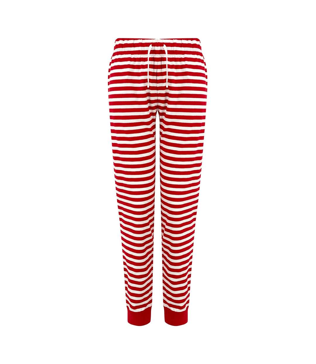 Womens/ladies stripe lounge pants red/white SF-1