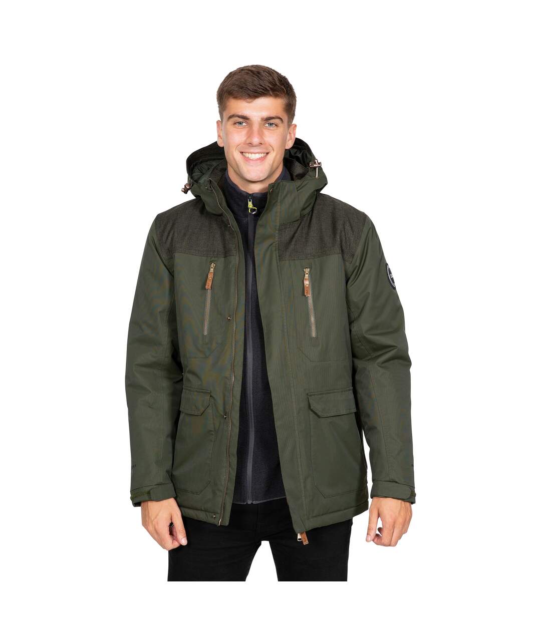 Trespass Mens Rockwell Waterproof Jacket (Olive) - UTTP4766-1