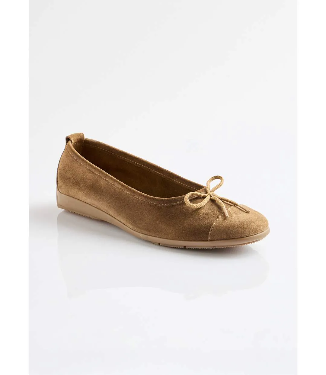 Ballerines souples largeur confort cuir velouté-1