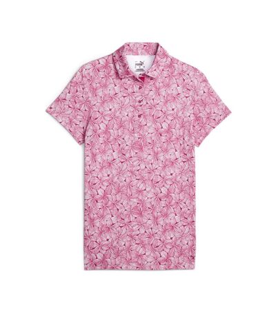 Polo à Motifs Rose Femme Puma Plumeria - S