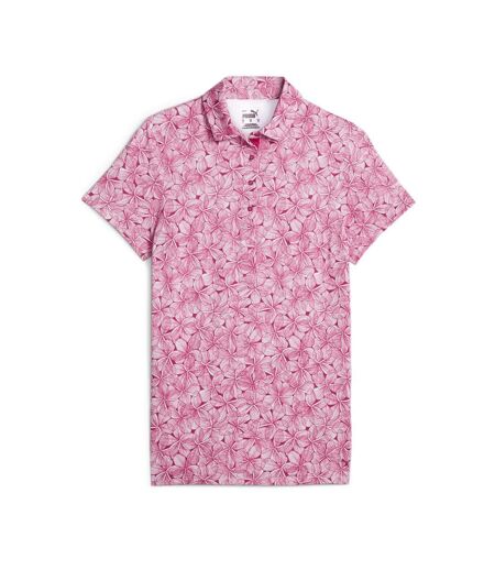 Polo à Motifs Rose Femme Puma Plumeria - S