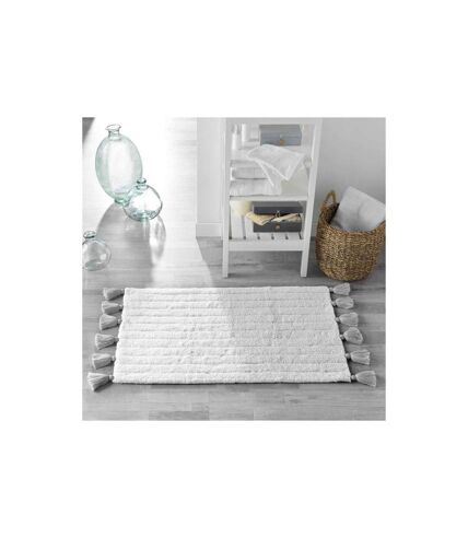 Tapis de Salle de Bain Minatis 50x80cm Blanc & Gris