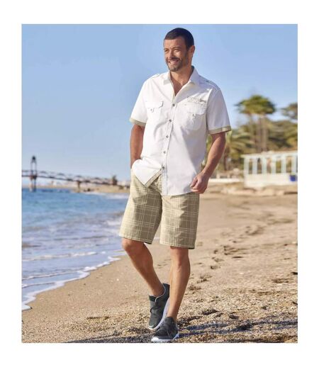 Short homme beige Atlas For Men