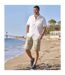 Short homme beige Atlas For Men-3