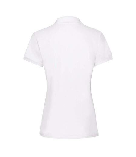 Unisex Adult Premium 170 Polo Shirt White Fruit Of The Loom