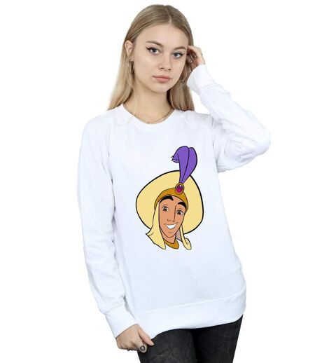 Disney - Sweat ALADDIN PRINCE ALI FACE - Femme (Blanc) - UTBI14116