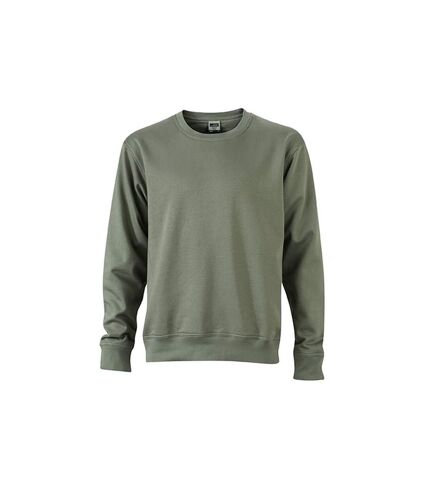 James and Nicholson Unisex Workwear Sweatshirt (Dark Gray) - UTFU253