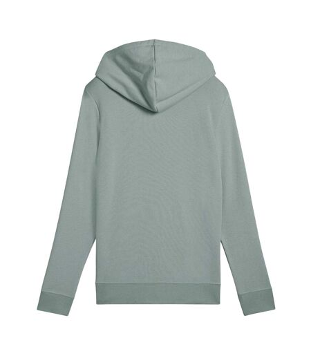 Womens/ladies No.1 Logo Fleece Overhead Hoodie Green Puma