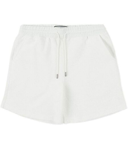 Mens Ottoman Textured Shorts White Prevu