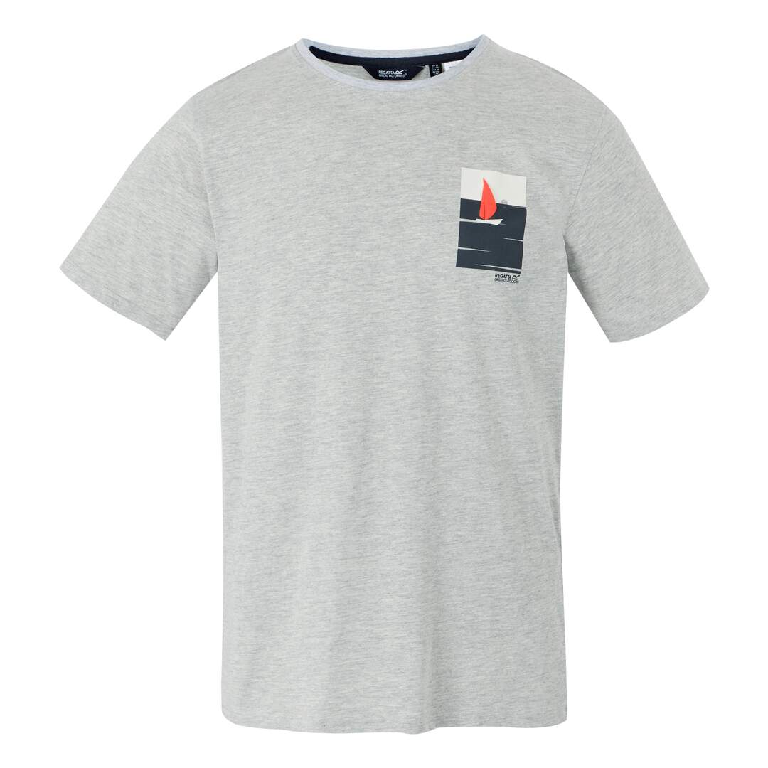 T-shirt cline homme marl gris Regatta-1