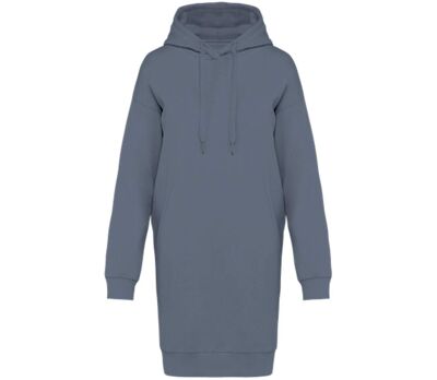 Robe sweat à capuche - Femme - PAT5005 - gris mineral