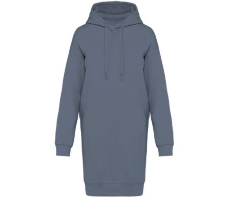 Robe sweat à capuche - Femme - PAT5005 - gris mineral