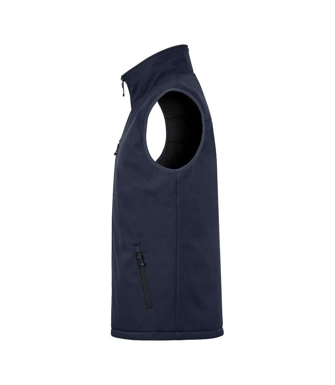 Doudoune Sans Manches Homme Bleu Marine Foncé Clique-3