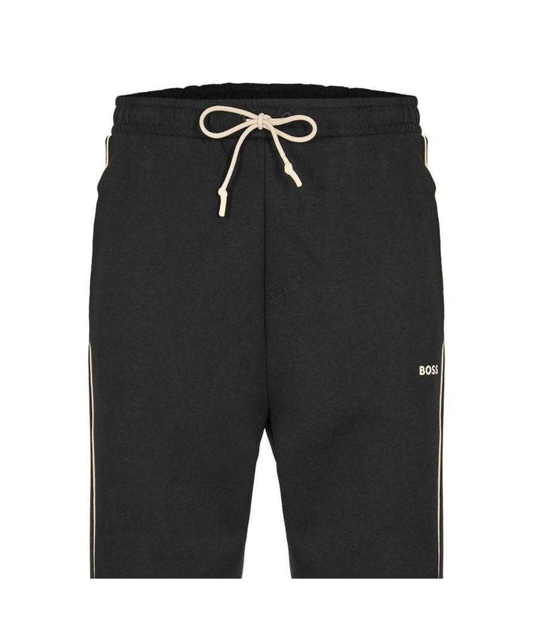 Mens Hadiko 1 Fleece Joggers Black Boss-4