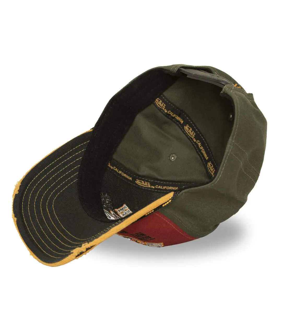 Casquette semi curve premium effet usé avec broderie Wilder Vondutch-5