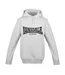 Sweat À Capuche Essential Oth Homme Gris Chiné Lonsdale-2