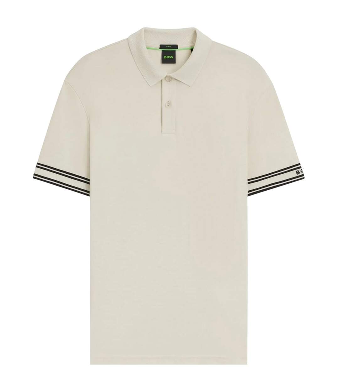 Polo Motif/style Lisse Zone Homme Blanc Boss-2