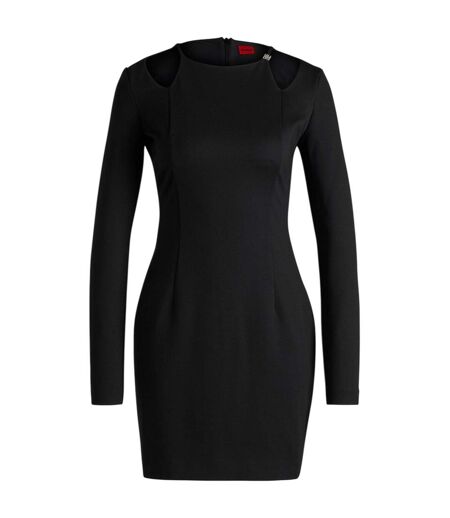 Robe Courte Manches Longues Kalypso Femme Noir Hugo Boss