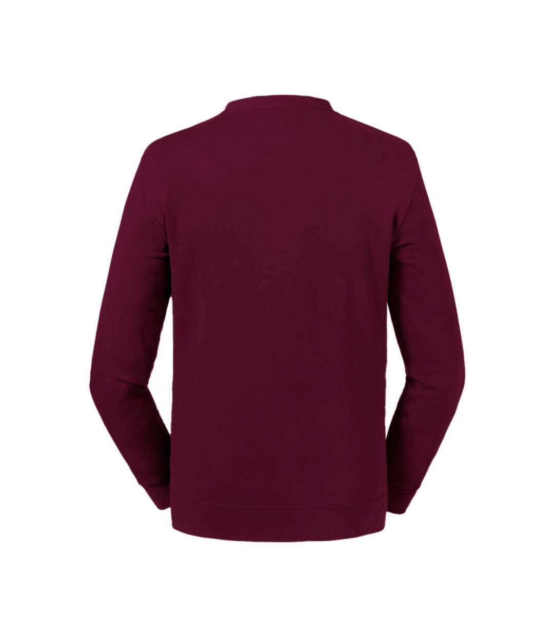 Adults unisex pure organic reversible sweatshirt burgundy Russell-2