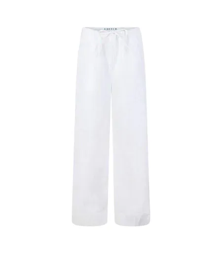 Womens/ladies Mable Organic Cotton Jeans Optic White Edited
