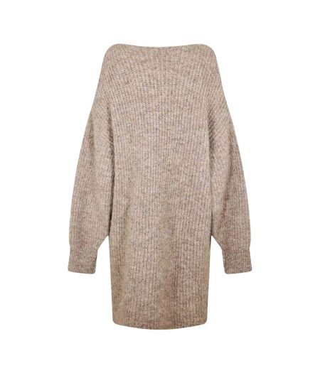 Robe Pull Femme Taupe Edited