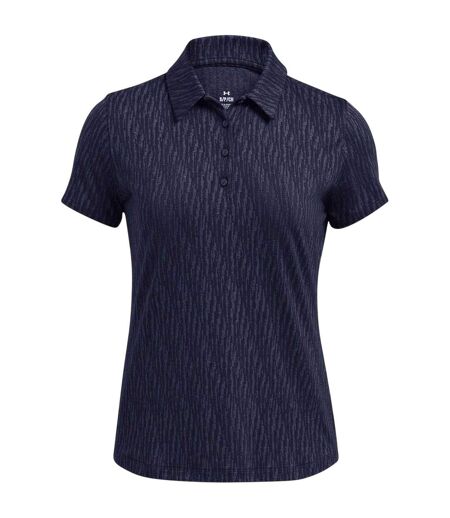 Womens/ladies Playoff 3.0 Jacquard Polo Shirt Blue Under Armour