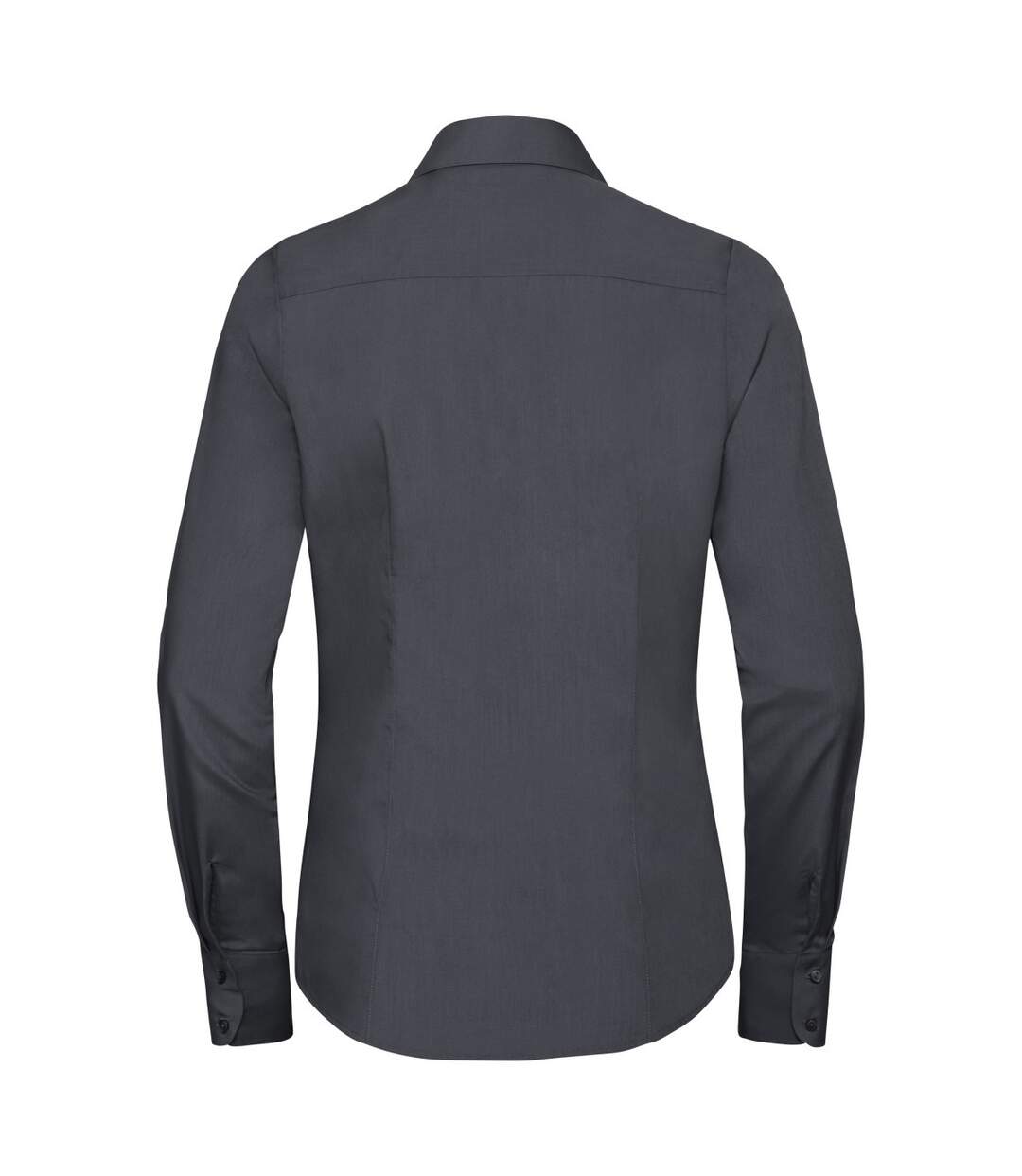 Chemisier Manches Longues Femme Gris Foncé Russell Collection-2