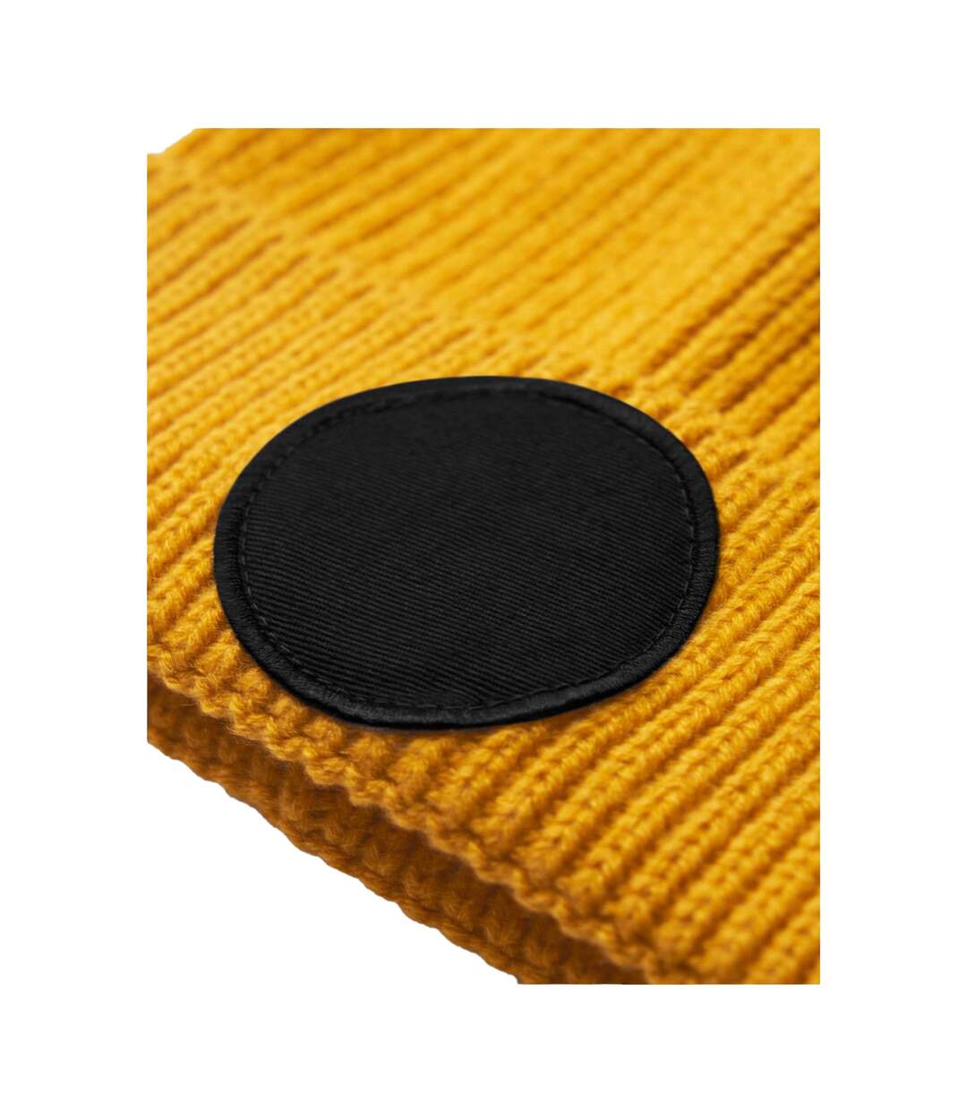 Bonnet Fashion Adulte Moutarde Noir Beechfield-3