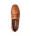 Mens Marlin Leather Penny Loafers Burnt Tan Base London-4