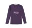 MAYFLOWER SH1060 – Tee-shirt manches longues violet col rond sérigraphié pour un style audacieux-5