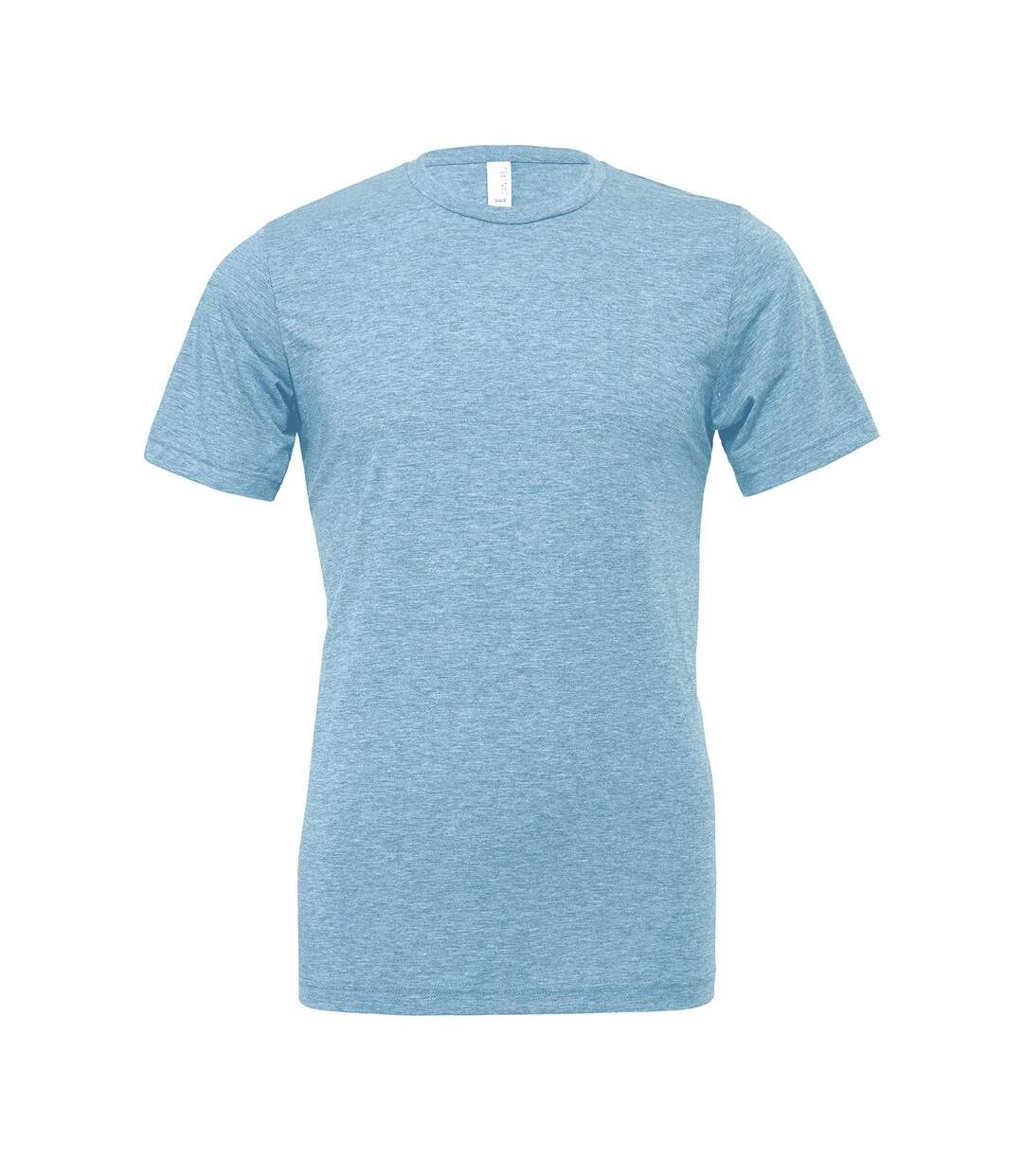 Unisex Adults Triblend Crew Neck T Shirt Denim Bella Canvas-1