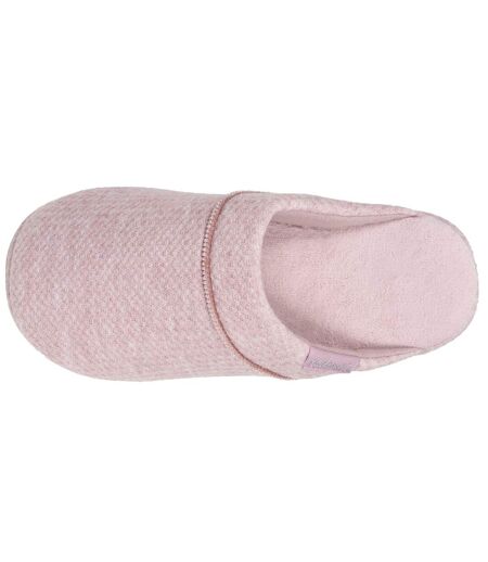 Isotoner Chaussons extra-light Mules femme maille nid d'abeille, semelle gomme antidérapante