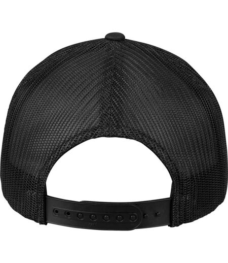 Casquette Trucker The Classic Retro Blanc Noir Yupoong