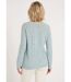 Gilet cardigan boutonné chiné ajouré col rond-2