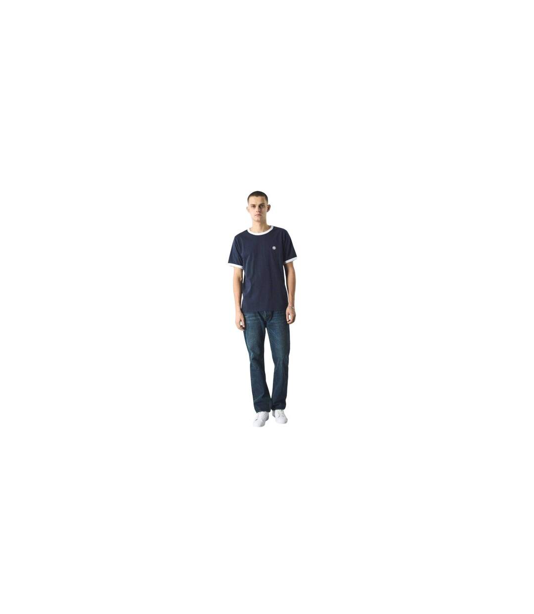 T-shirt Motif/style Ringer Homme Bleu Marine Pretty Green-1