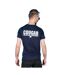 Mens Cougar Back Print T-shirt Blue Top Gun-4