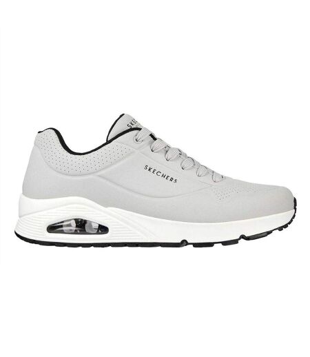 Baskets Uno Stand On Air Homme Gris Clair Skechers