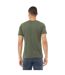 Canvas t-shirt à manches courtes homme vert kaki Bella + Canvas-2