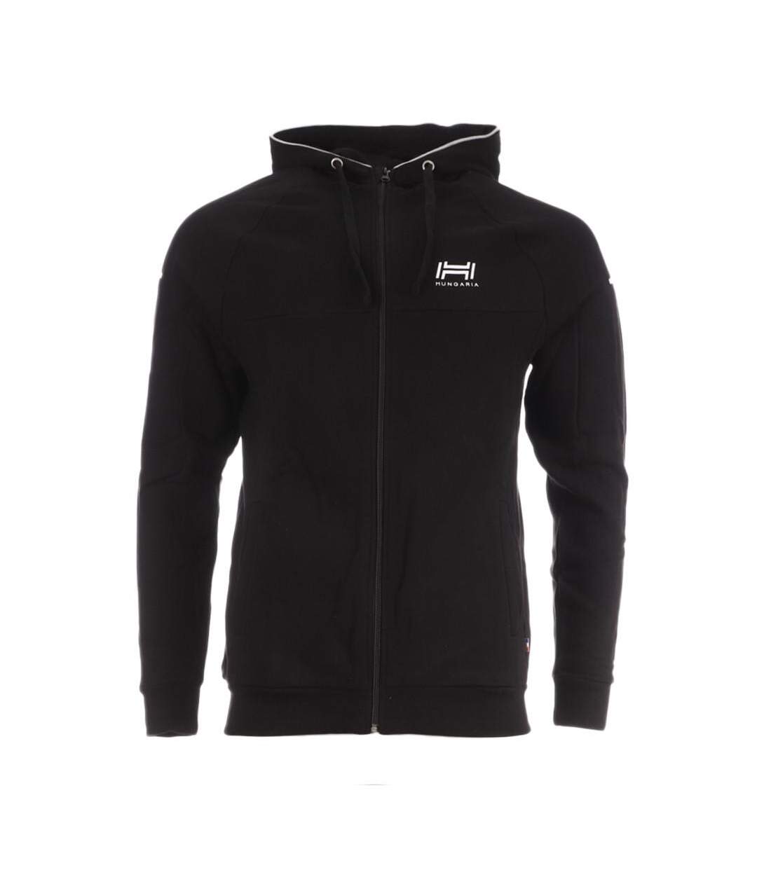 Sweat Zippé Noir Homme Hungaria Coggia - L-1