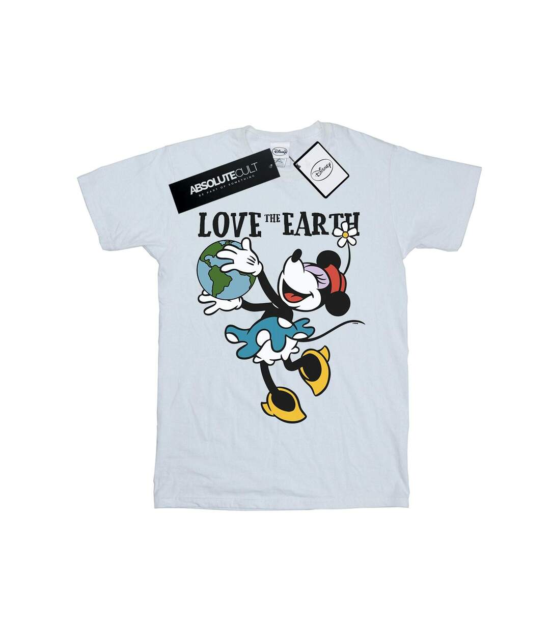 Disney Femme/Les femmes Mickey Mouse Love The Earth - T-shirt boyfriend en coton (Blanc) - UTBI36926-1