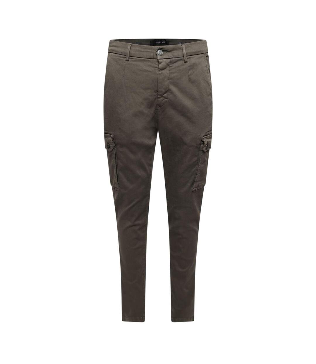 Pantalon À Poches Homme Vert Replay-2