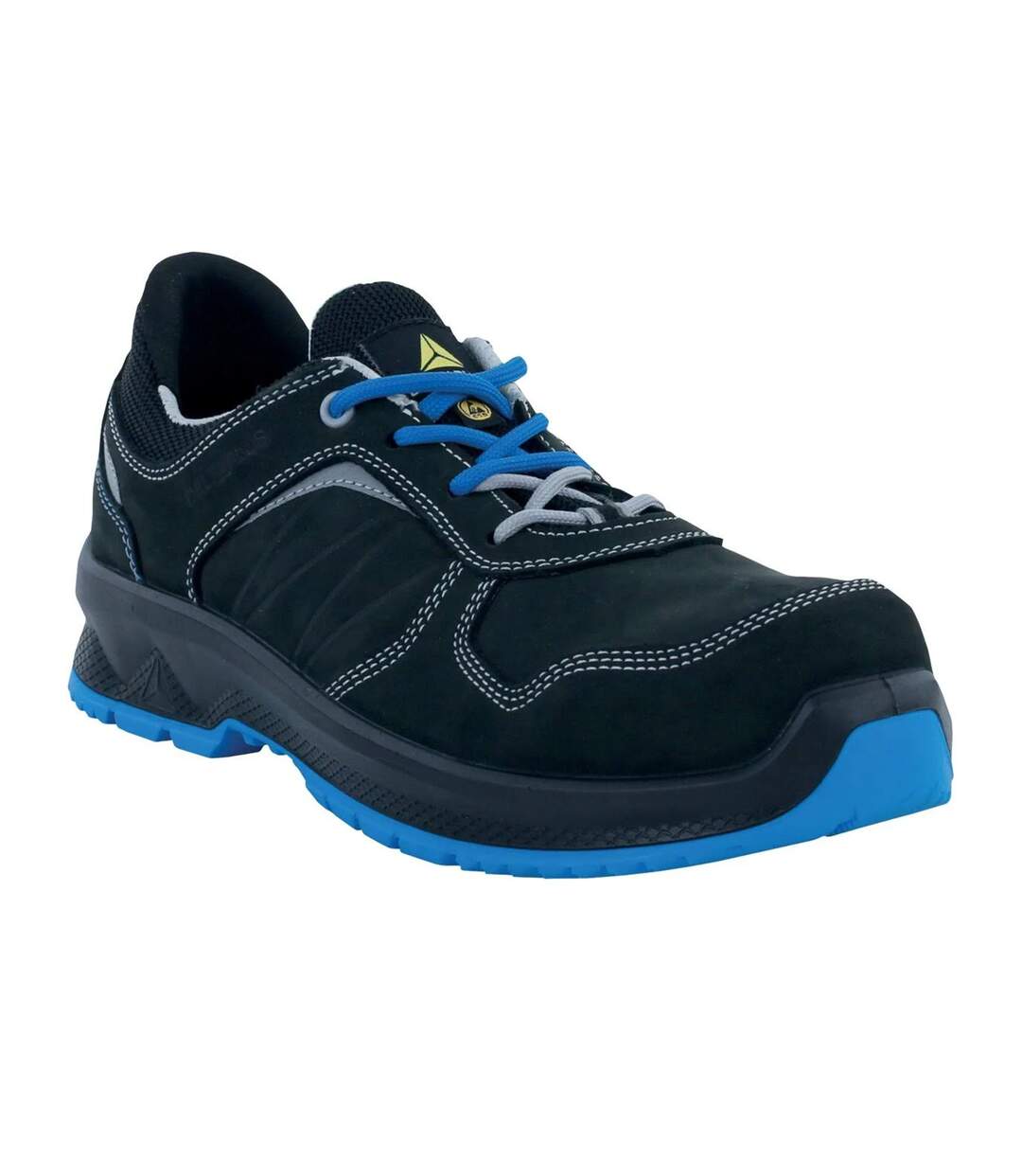 Mens Rossi S3s Sr Leather Trainers Black Delta Plus-1
