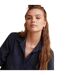 Womens/ladies Back Slit Relaxed Fit 3/4 Sleeve Shirt Deep Sea Bella Dahl-3