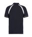Oak hill polo à manches courtes homme bleu marine/blanc Kustom Kit-2