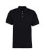 Workwear mens short sleeve polo shirt black Kustom Kit