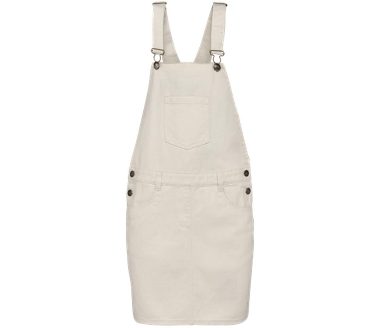 Robe salopette - Femme - PAT5010 - beige ivoire-1