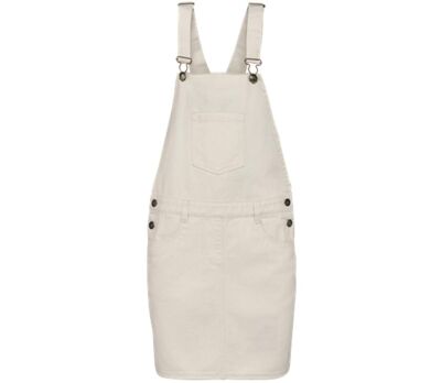 Robe salopette - Femme - PAT5010 - beige ivoire