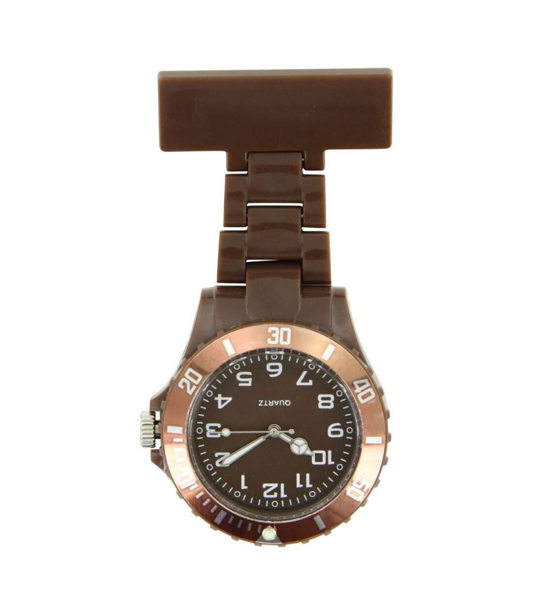 Montre infirmière Plastique Chocolat broche 137