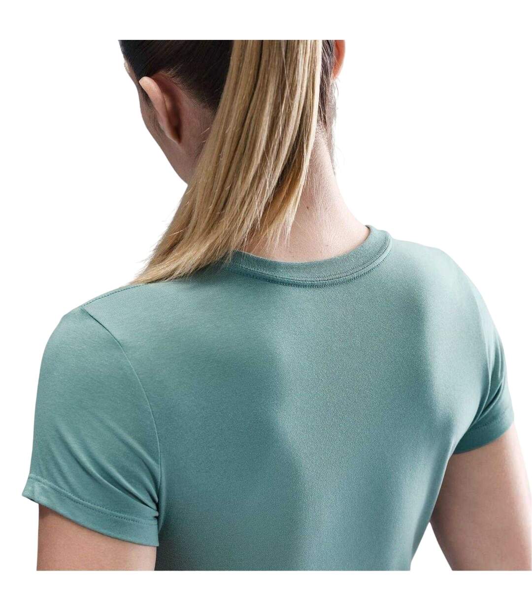 Womens/ladies Chill Swoosh Knitted Slim T-shirt Cannon Nike-4