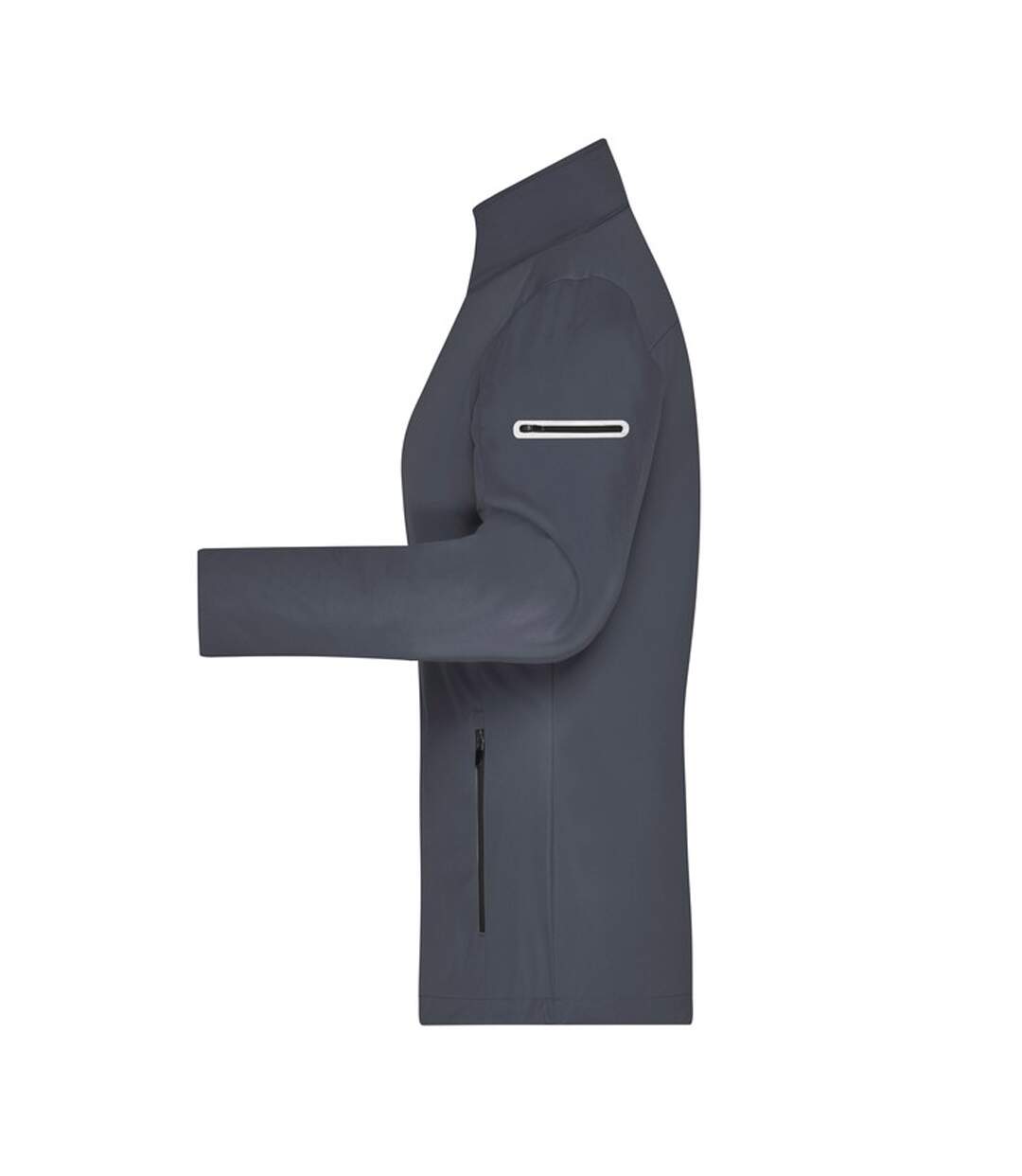 Veste Softshell Femme Gris Noir James And Nicholson-3